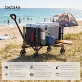 thumbnail of tectake Bolderkar SmartRider opvouwbaar, profielwielen, telescopische handgreep  Zwart