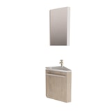 thumbnail of Ensemble lave-mains d'angle SKINO + vasque + armoire de toilette