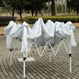 thumbnail of Outsunny Tenda Dobrável Tenda com Desenho Pop Up para Jardim Campismo Festas Eventos Aço e Oxford 2,4x2,4m Branco