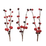 thumbnail of Dekozweige künstlich mit Beeren 8cm, 3 Stück