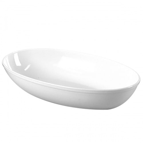 Sovie Servingware Servierschüssel aus Plastik, oval, 945ml, Weiss, 1 Stück - Snackschale Schale