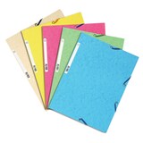 thumbnail of Exacompta 55550E 50x Elastomap met 3 kleppen, glanskarton 400g/m², 24x32 cm voor formaat A4, geassorteerde pastelkleuren