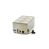thumbnail of Bain-marie électrique professionnel - 3 x GN 1/3 - avec robinet de vidange - Bacs GN inclus | Maxima