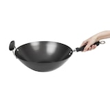 thumbnail of Kitchen Craft Wok antihaftbeschichtet mit flachem Boden  aus Carbonstahl