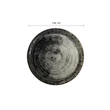 thumbnail of Saturnia zwarte ronde Napoli pizzabord, 33 cm, zwart, digitale print, verpakking van 6