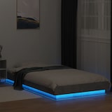 thumbnail of vidaXL Bettgestell mit LED Betongrau 90x200 cm Holzwerkstoff