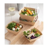 thumbnail of MONOUSO - Kraft Rechthoekige Saladebak 1.000ml 19x16x7cm (300 Stuks)