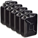 thumbnail of BW® Kraftstoffkanister Metall Benzinkanister 5x 20 Liter - Schwarz - RAL 9005 - TÜV-geprüft und UN-Zulassung - Made in Europe