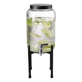 thumbnail of APS 10452 – Drankdispenser “INDUSTRIAL”, Ø 16 cm, H: 40 cm, 3,8 liter, frame en deksel van roestvrij staal, zwart