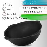 thumbnail of Gusseisen Kasan 12L NAMANGAN Aluminium Deckel Campingtopf Kazan WOK Kessel Camping BBQ Asia Schaumkelle