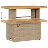 thumbnail of vidaXL 10-teiliges Garten Sofa Set mit Kissen Beige Poly Rattan Akazie