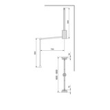 thumbnail of Emuca 9283811 Penderie rabattable pour armoire Hang, 600 830, Chromé, Acier et Plastique.