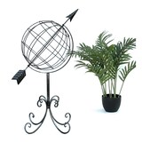 thumbnail of DanDiBo Sonnenuhr Garten Metall Globus 101806 Modern Stehend Sonnenuhr aus Schmiedeeisen 72 cm Gartenuhr Gartendeko