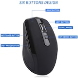 thumbnail of TOJ Draadloze Ergonomische Muis - USB-C 2.4GHZ Ontvanger - 1600DPI - Zwart