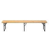 thumbnail of MobeventPro opvouwbare houten bank 218 x 24 x 46cm x2