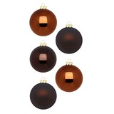 thumbnail of 36 Weihnachtskugeln 4cm Glas Christbaumkugeln Weihnachtsbaumkugeln dunkelbraun