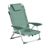 thumbnail of Fauteuil clic clac des plages en polyester vert amande