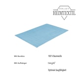 thumbnail of Handtuchserie im Set mit Schleife Marke Badvorleger 1 Stück 50 x 80 cm Hellblau