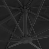 thumbnail of Sombrilla de jardín con base portátil gris antracita