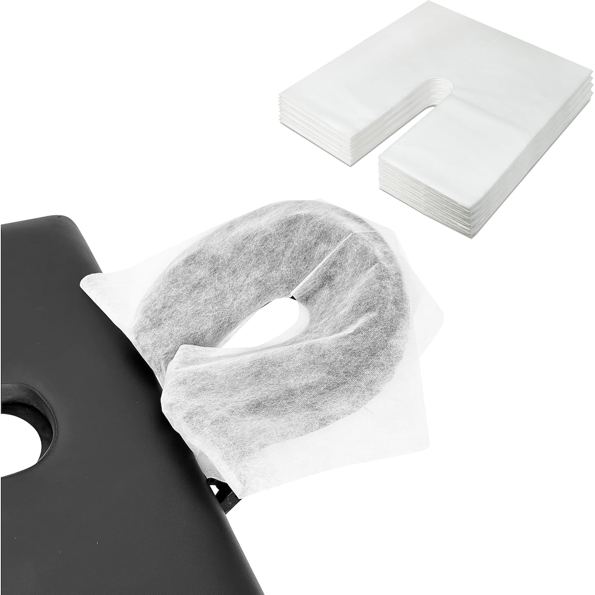 100 Fundas Desechables para Reposacabezas de Camillas 48 x 48,5 cm | Protector Desechable para Cabezal de Camilla