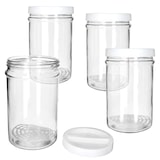 thumbnail of 4x ORTES Vorratsglas 5L Glas mit Kunststoffdeckel Gitter Aufbewahren Einlegen