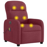 thumbnail of vidaXL Massagesessel Elektrisch Weinrot Stoff