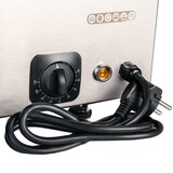 thumbnail of Romux® Baño María Eléctrico 2 Cubas GN 1/1 Sobremesa con Grifo de Vaciado y Regulador de Temperatura 30-110°C | Profesional Hostelería - 2000 W