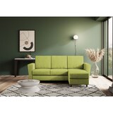 thumbnail of Yasel 3-zitsbank (drie zitplaatsen 60cm) + poef buitenafmetingen L.212 D.155 kleur groen