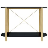 thumbnail of vidaXL Wandtafel 110x38x75 cm bewerkt hout zwart