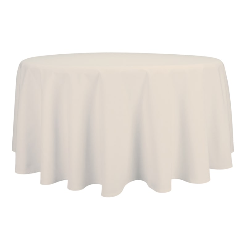 Mantel de Tela para Mesa Redondo color beige 250 cm.