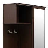 thumbnail of Mueble de entrada, armario recibidor, colgador espejo y zapatero 198x80x30