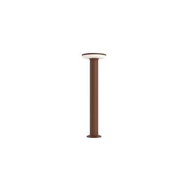 Mac Floor XL Corten 3000K - Paletto a led da esterno in alluminio 12W IP65 h60cm - Luce verso il basso - Beneito & Faure