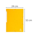 thumbnail of Exacompta 17106H 25x Elastomap Maxi Capacity met kleppen in glanskarton 425g/m2, 24x32cm voor formaat DIN A4, geel