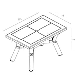 thumbnail of garbar DALIA Recycelter Rechteckiger Tisch Indoor, Outdoor 115x72 Sand