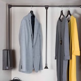 thumbnail of Penderie rabattable moka pour armoire Hang Largeur télescopique réglable de 83 à 115 cm Emuca