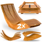 thumbnail of Casaria 2x Schwungliege Wippfunktion Ergonomisch