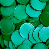 thumbnail of CombiCraft blanco munt gemaakt van biologisch afbreekbaar aardappelzetmeel - donkergroen - Ø 29mm - verpakking 500 stuks