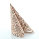 thumbnail of Sovie HORECA Serviette Cleve in braun aus Linclass® Airlaid 40 x 40 cm, 50 Stück - Ornamente Schnörkel