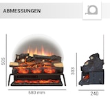 thumbnail of Elektrischer Kamineinsatz BALDERIA Lily - Feuerstelle - dunkles Holz