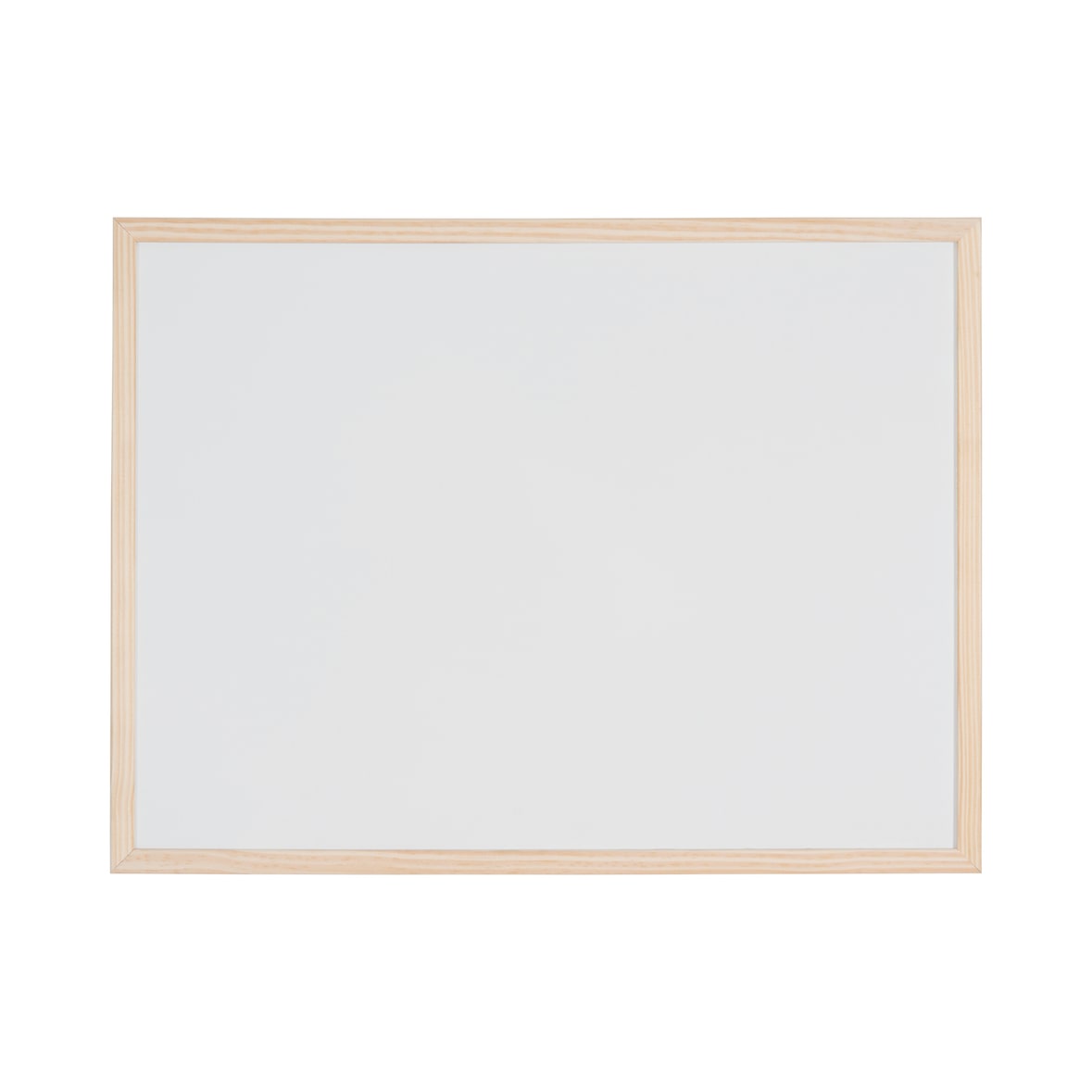 Bi-Office Magnetisch Whiteboard met Grenenhouten Frame 90x60cm
