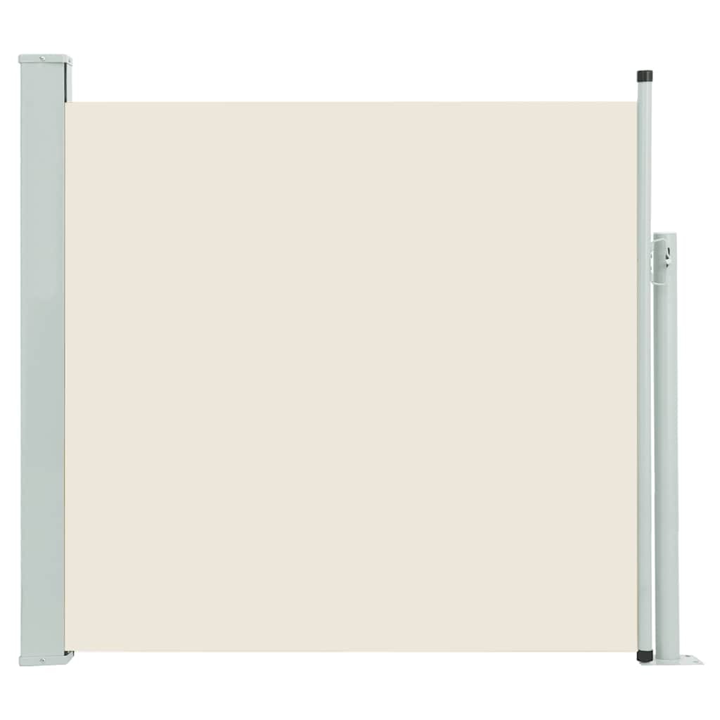 vidaXL Ausziehbare Seitenmarkise 140×500 cm Creme
