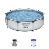thumbnail of Steel Pro MAX™ Frame Pool-Set, rund, mit Filterpumpe 305 x 76 cm