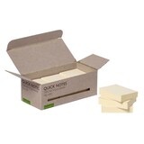 thumbnail of Q-Connect® KF17321 Haftnotizblock Recycling - gelb, 76 x 76 mm, 100 Blatt, 12er Box