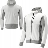 thumbnail of Fleece Kapuzenpulli, Hoodie mit Reißverschluss SARNA weiß/grau Gr. M