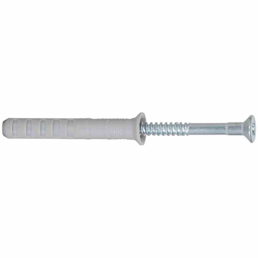 FISCHER N 8 x 80 S N 8 x 80/40 S Nagelplug met verzonken kop en nagelschroef,