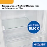 thumbnail of Exquisit Gefrierschrank GS5111-330E weiss | 63 l Nutzinhalt | 4-Sterne-Gefrieren | Gefrierschubladen | Türanschlag wechselbar | Glasablagen