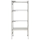 thumbnail of Scaffale inox a gancio con piani ad incastro cm. 60x40x200h