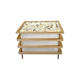 thumbnail of Panetta secca alimenti, pasta, impilabile cm 51x40x8 in legno di faggio con rete prodotto singolo