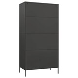 thumbnail of vidaXL Kleiderschrank Anthrazit 90x50x180 cm Stahl