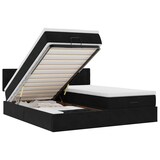 thumbnail of vidaXL Ottoman-Bett mit Matratzen & LEDs Schwarz 180x200 cm Samt
